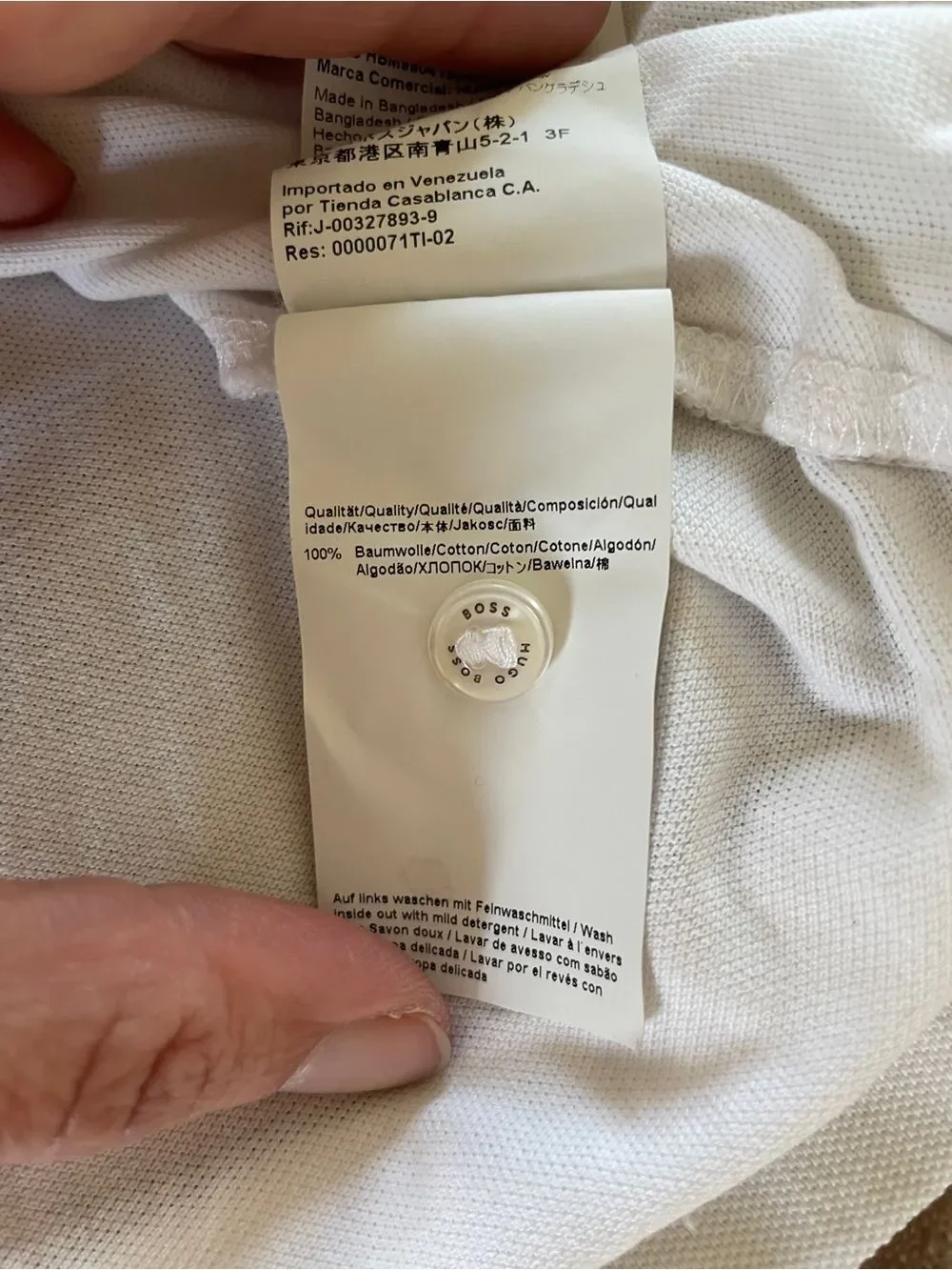 Hugo Boss crisp white